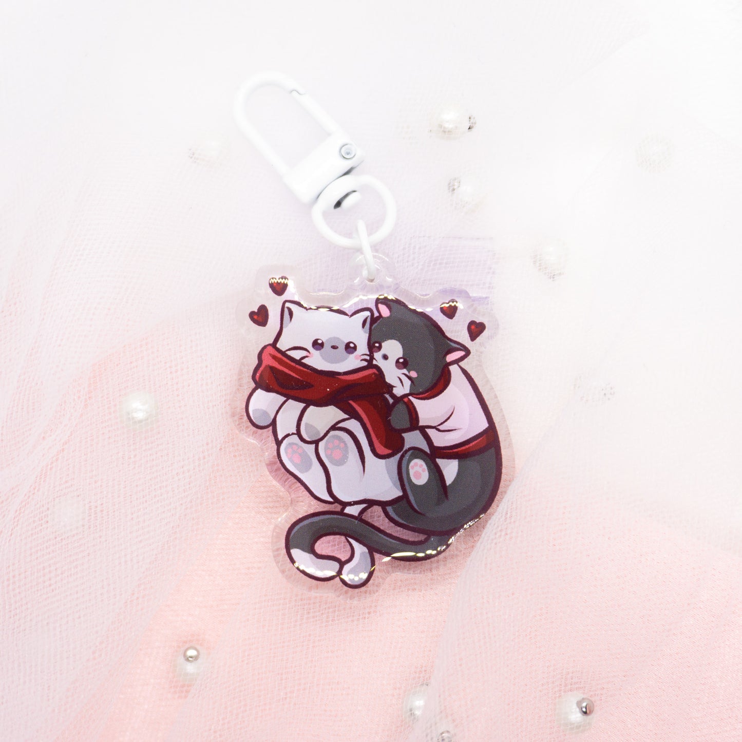 Kawaii Axolotl Love Keychain