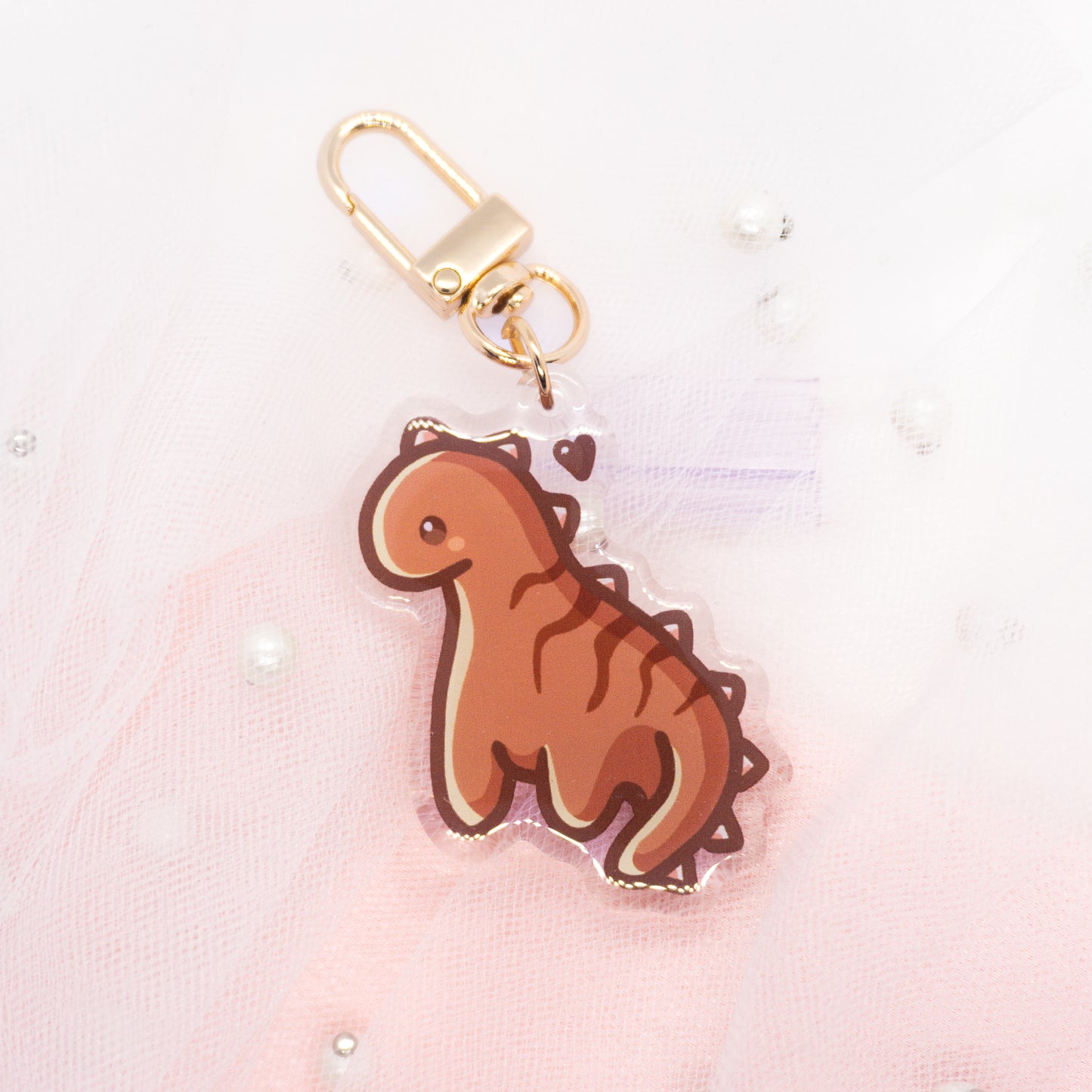 Kawaii Dino T-Rex Keychain