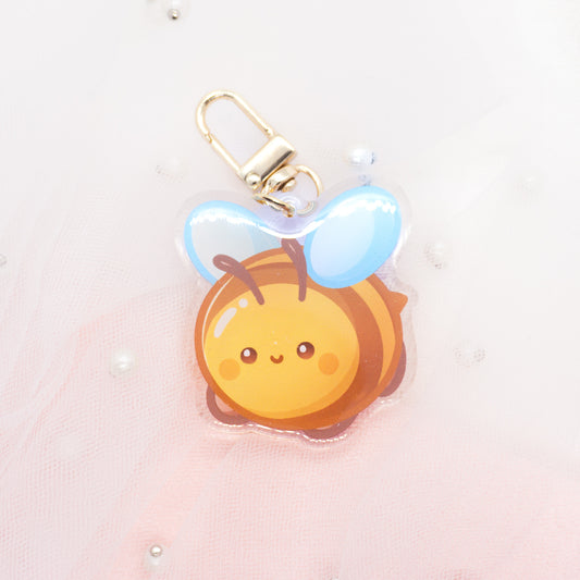 Kawaii bee keychain