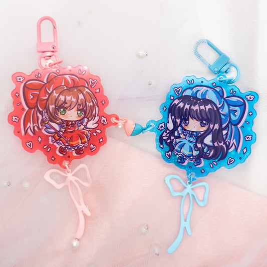 Sakura Magical Girl Best Friends Couple Set Charm