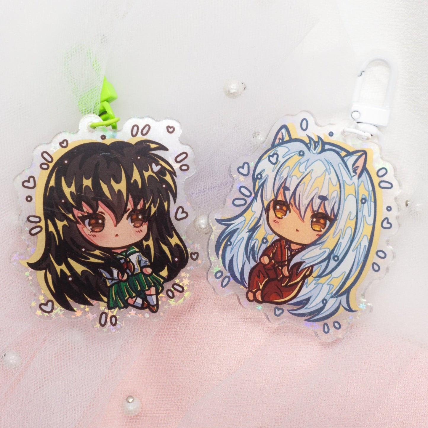 [PRE-ORDER] Star-Holo InuKago Couple Set Charm