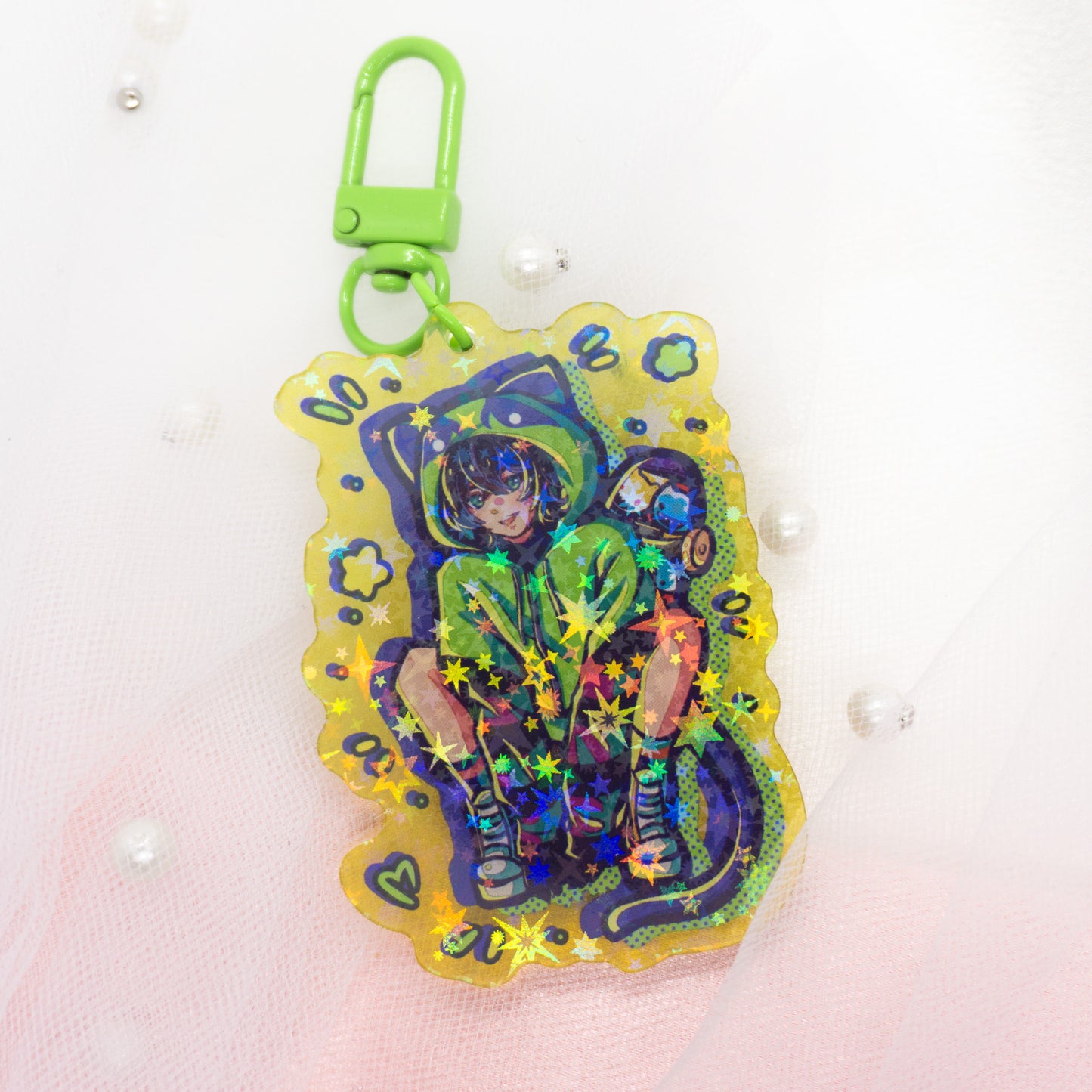 Sk8 Star Holo Miya Charm