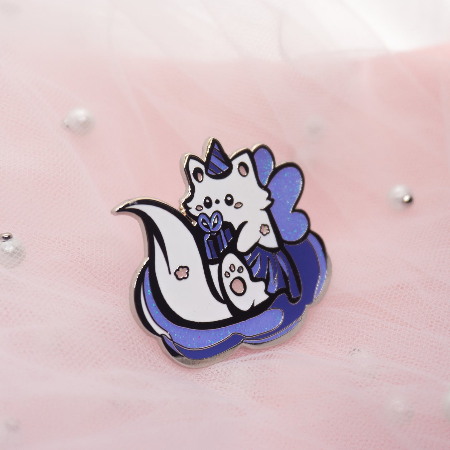 Kawaii Mystery Fairy Cat Hard Enamel Pin Envelope
