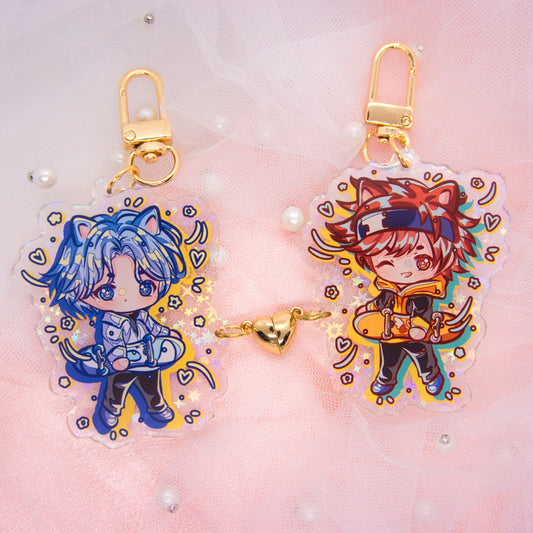 Sk8 Star-Holo Reki & Langa Couple Set Charm