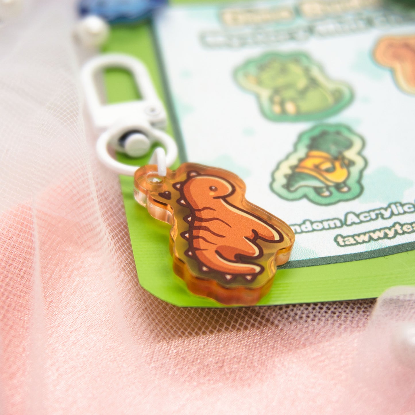 Kawaii Mystery Mini Dinos Acrylic Keychain Charm