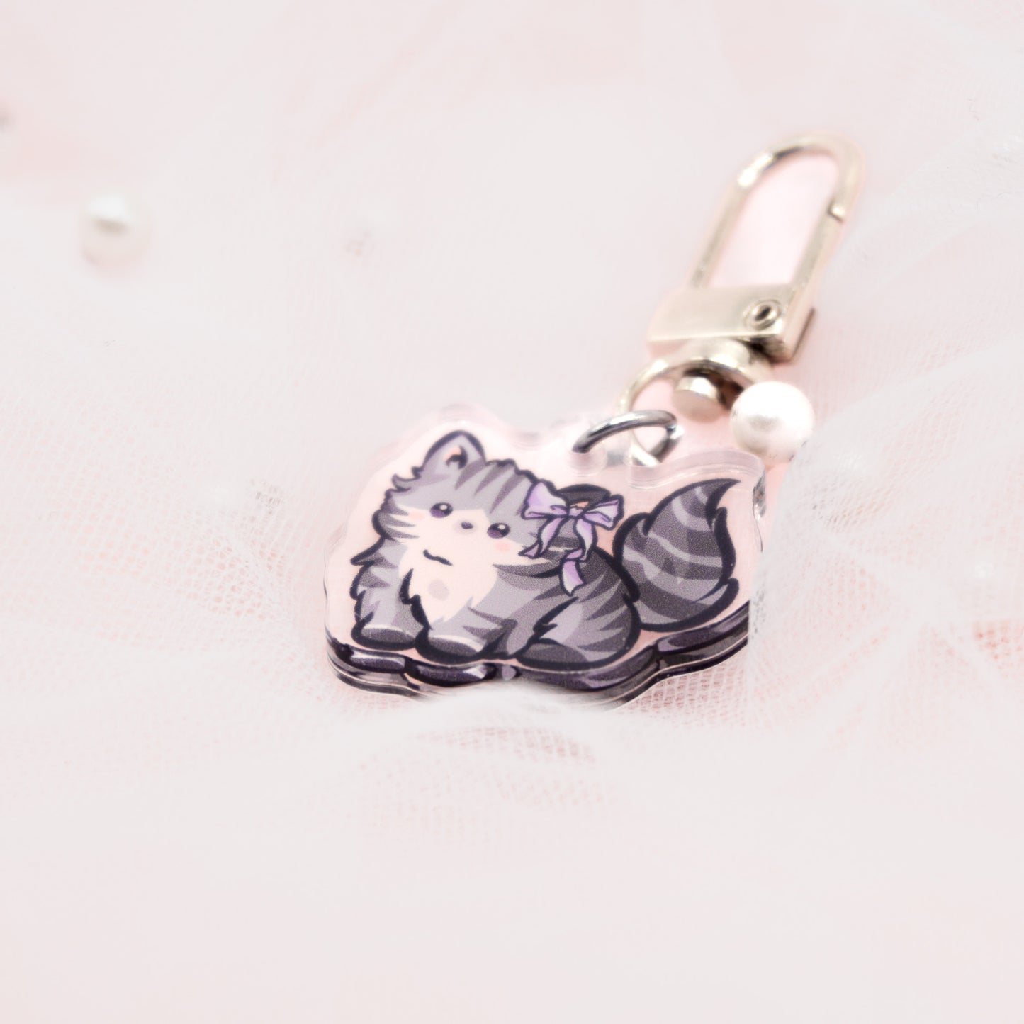 Kawaii Mystery Mini Coquette Kitties Acrylic Keychain Charm