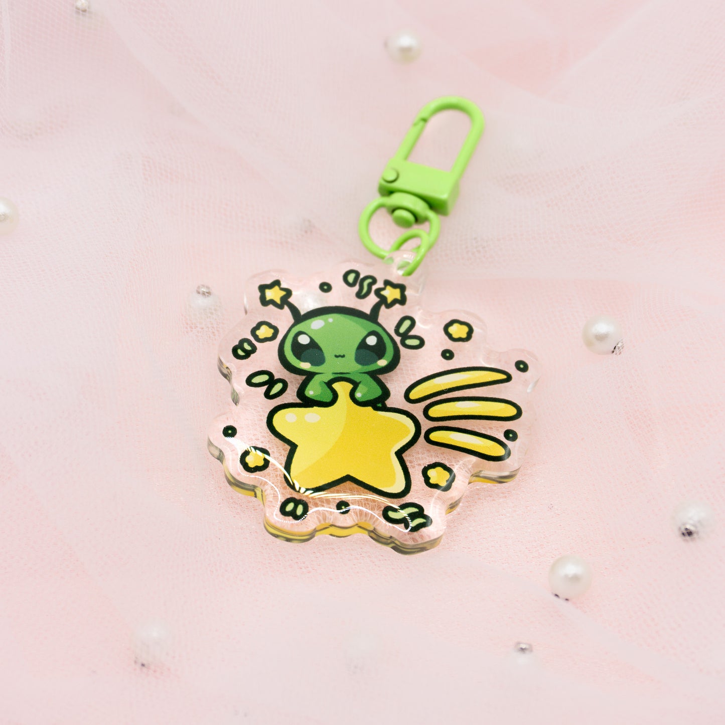 Kawaii Alien Vorp Meme Keychain Charm