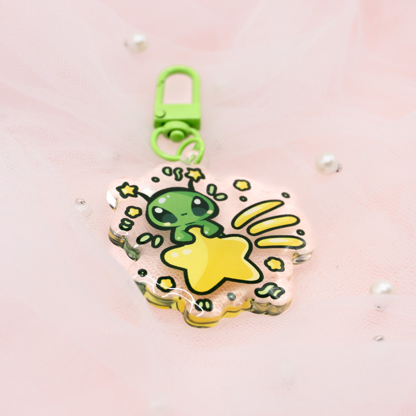 Kawaii Alien Vorp Meme Keychain Charm