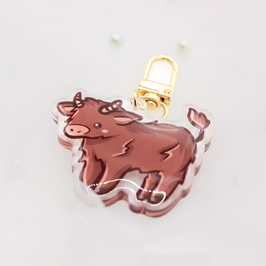 Kawaii Ox Keychain