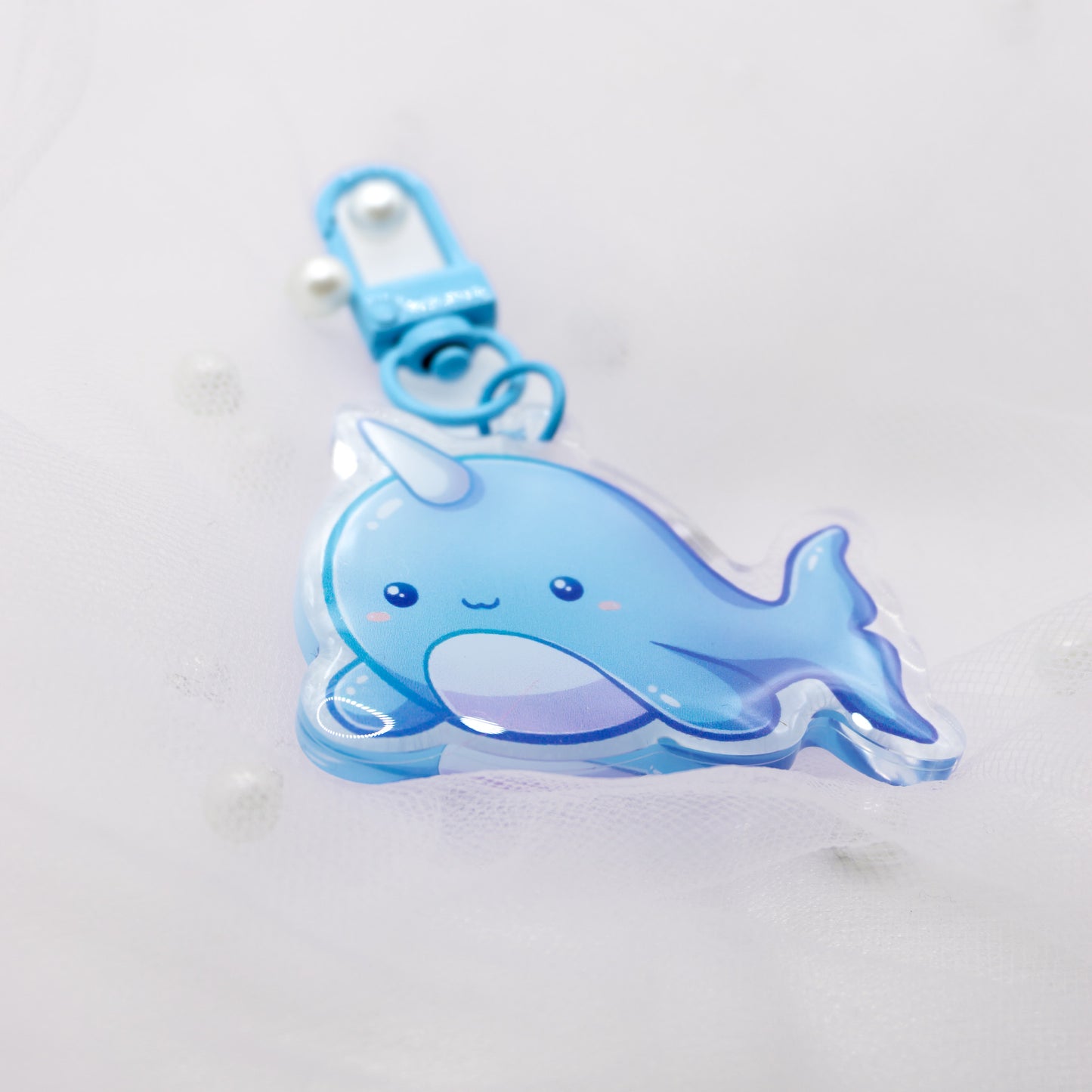 Kawaii Narwhal Keychain
