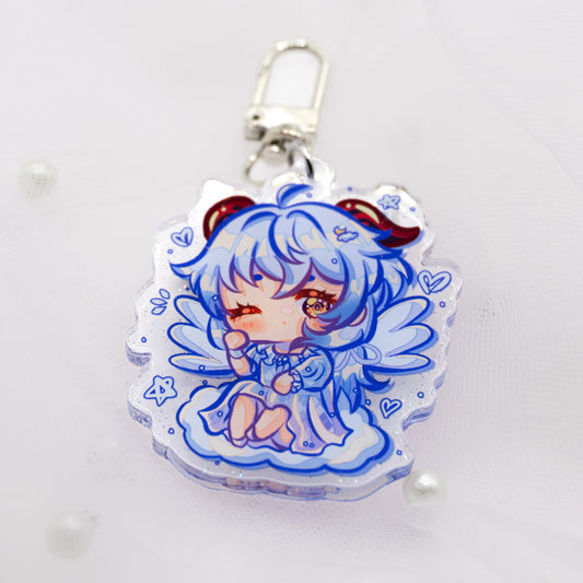 [PRE-ORDER] Genshin Impact Star-Holo Sleepy Angel Ganyu Charm