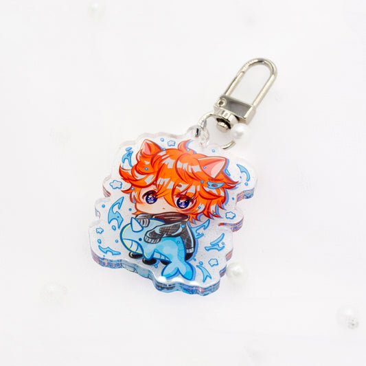 Genshin Impact Childe with Whale Plushie Charm