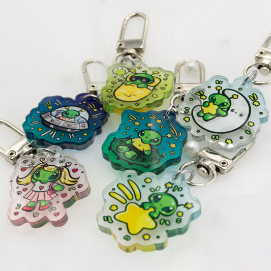 Kawaii Mystery Mini Just Alien Things Acrylic Keychain Charm