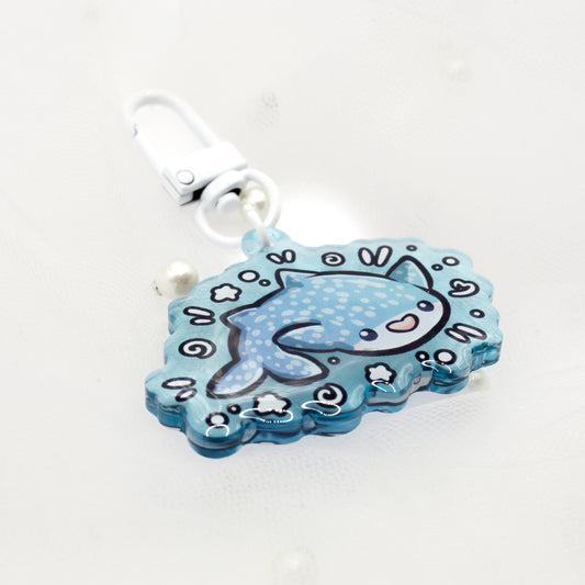 Kawaii Summer Whale Shark Keychain