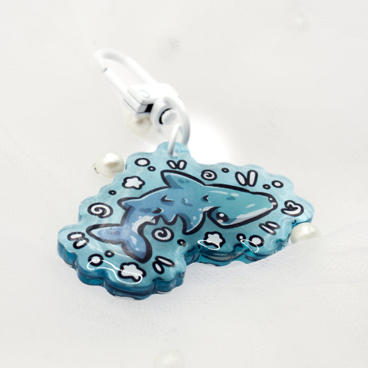 Kawaii Summer Hammerhead Shark Keychain