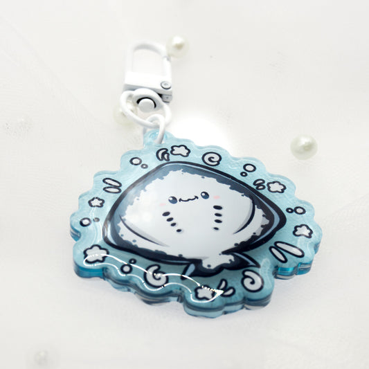 Kawaii Summer Stingray Keychain