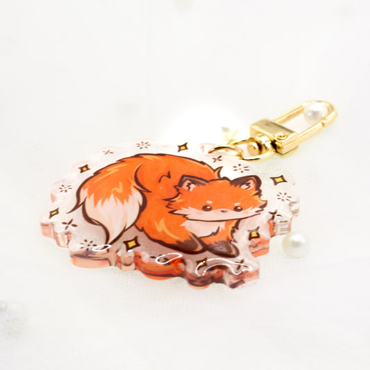Kawaii fox keychain