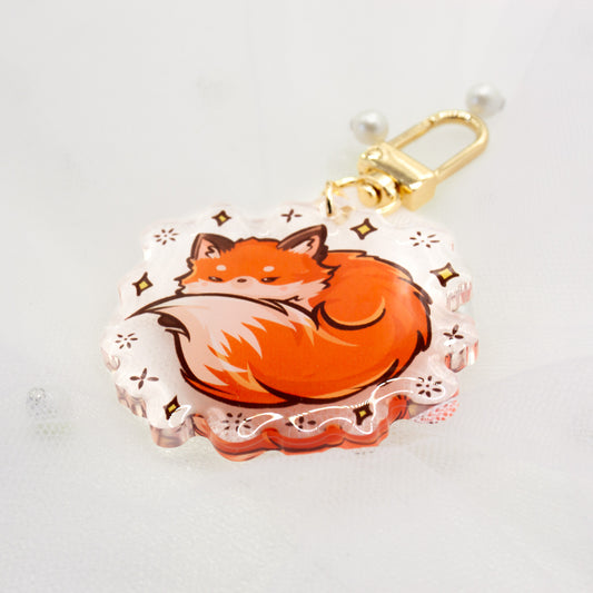 Kawaii fox keychain
