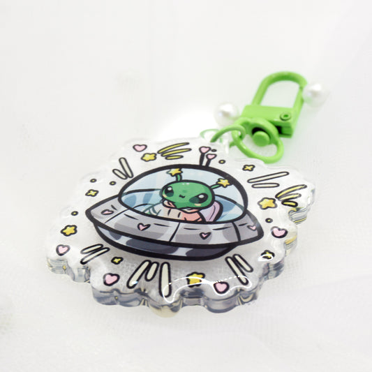 Kawaii Alien Vorp Meme Keychain Charm