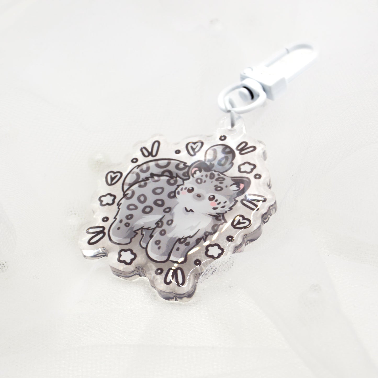 Kawaii Wildkatzen Raubkatzen Schlüsselanhänger | Tiger | Gepard | Panther | Luchs | Schnee Leopard | Löwe