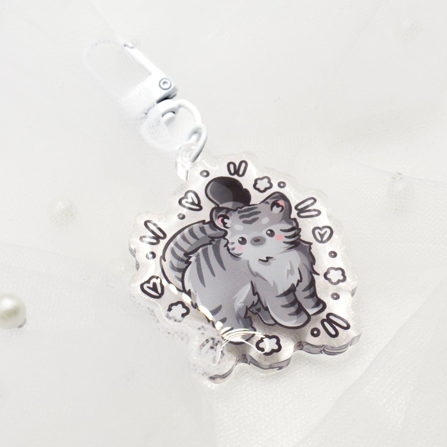 Kawaii Wildkatzen Raubkatzen Schlüsselanhänger | Tiger | Gepard | Panther | Luchs | Schnee Leopard | Löwe