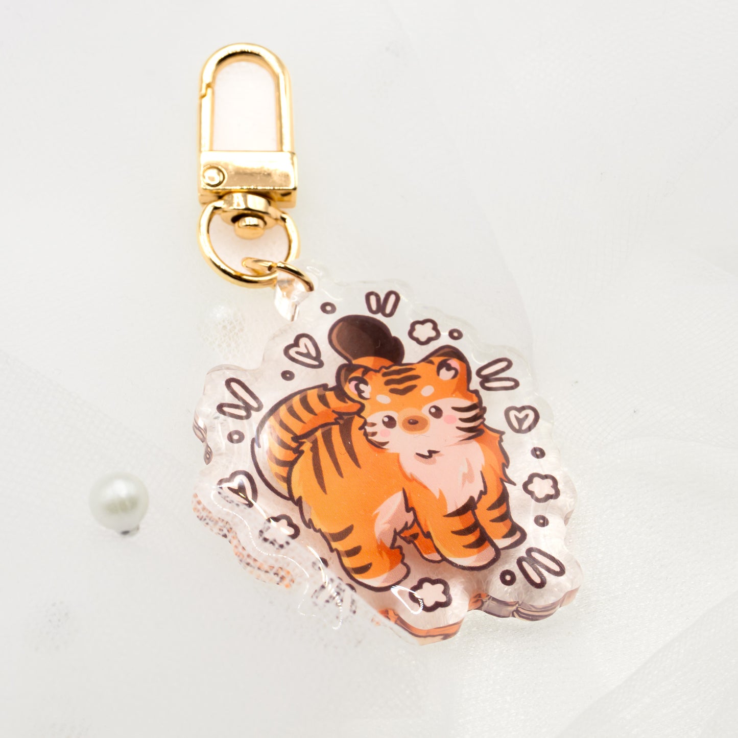 Kawaii Wildkatzen Raubkatzen Schlüsselanhänger | Tiger | Gepard | Panther | Luchs | Schnee Leopard | Löwe