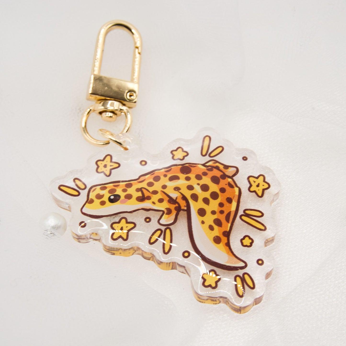 Kawaii Hedgehog Snow Keychain