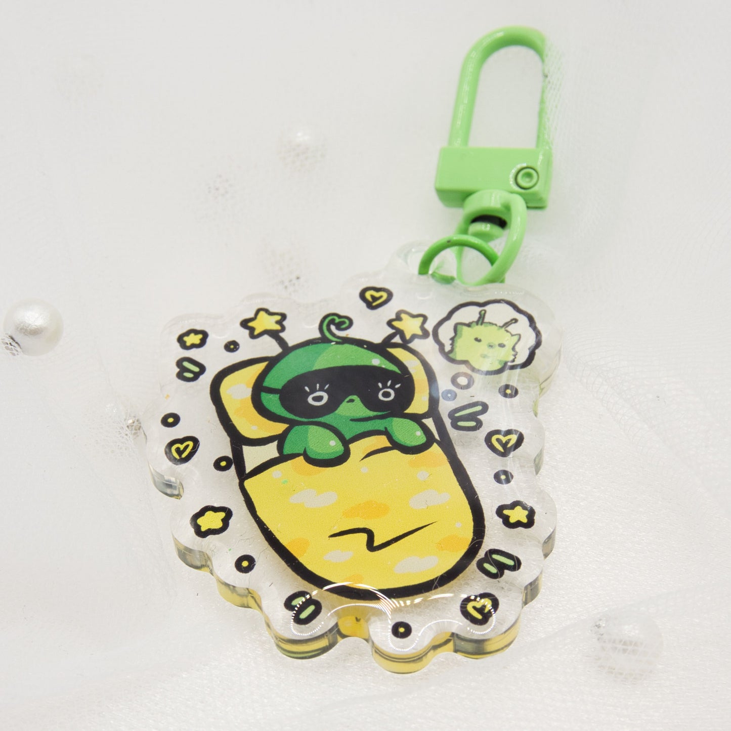 Kawaii Alien Vorp Meme Keychain Charm