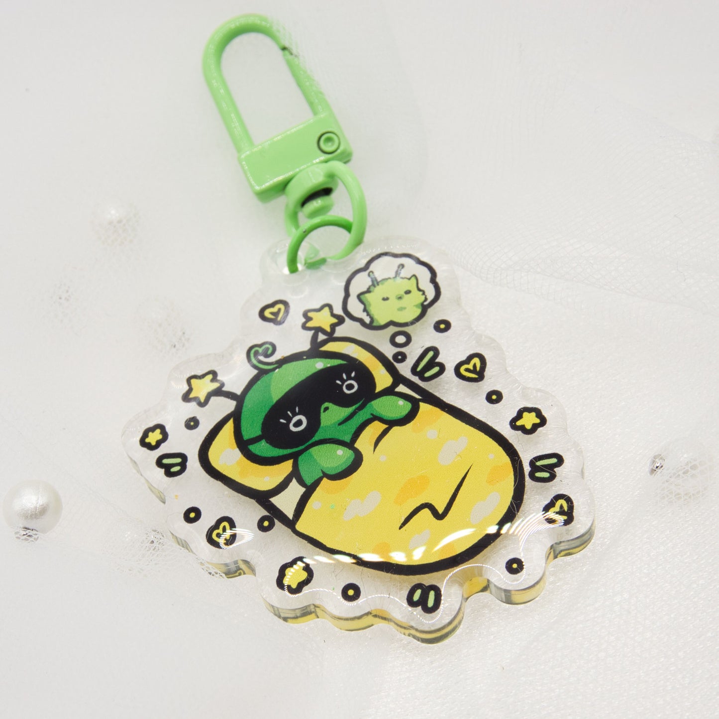Kawaii Alien Vorp Meme Keychain Charm
