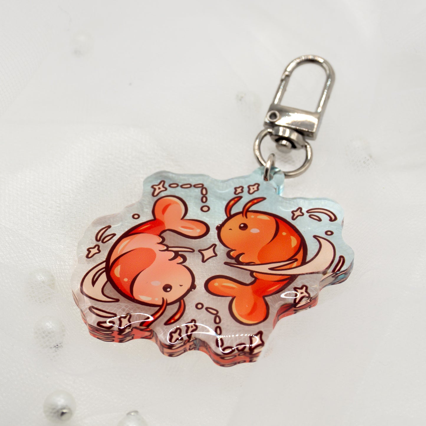 Kawaii bee keychain
