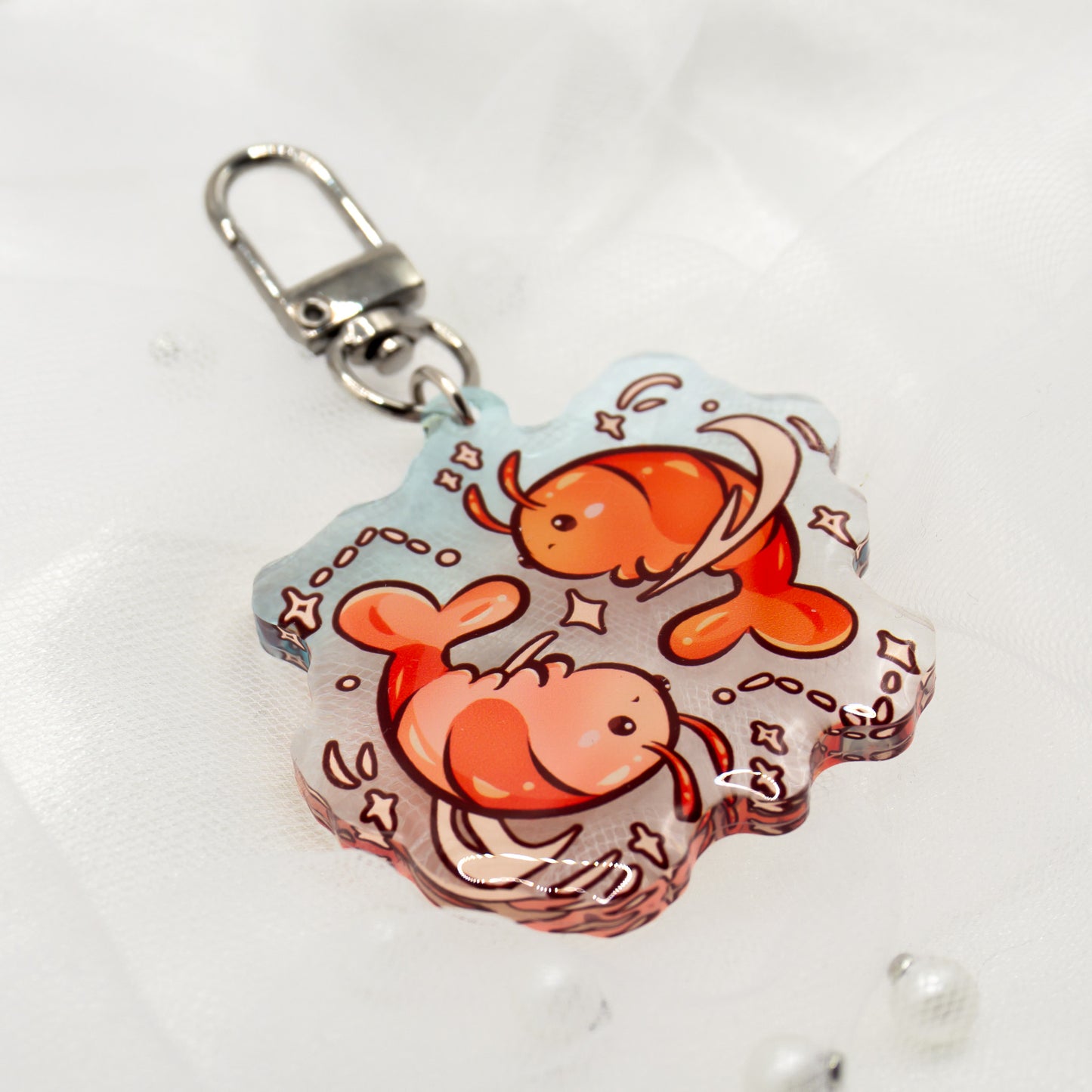 Kawaii bee keychain