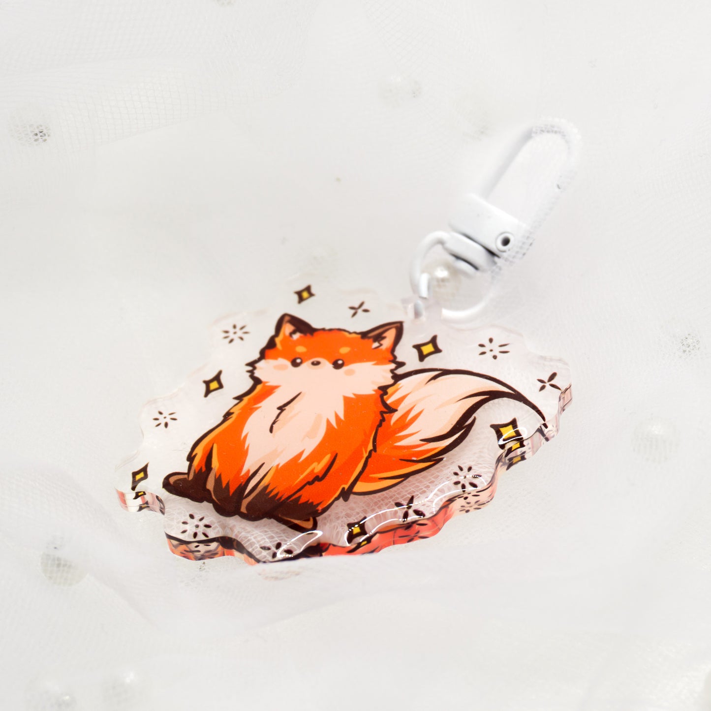 Kawaii fox keychain