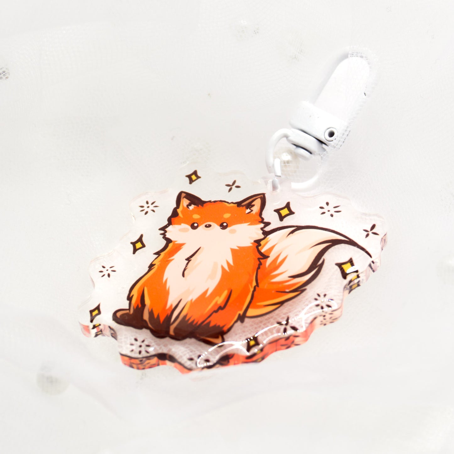 Kawaii fox keychain
