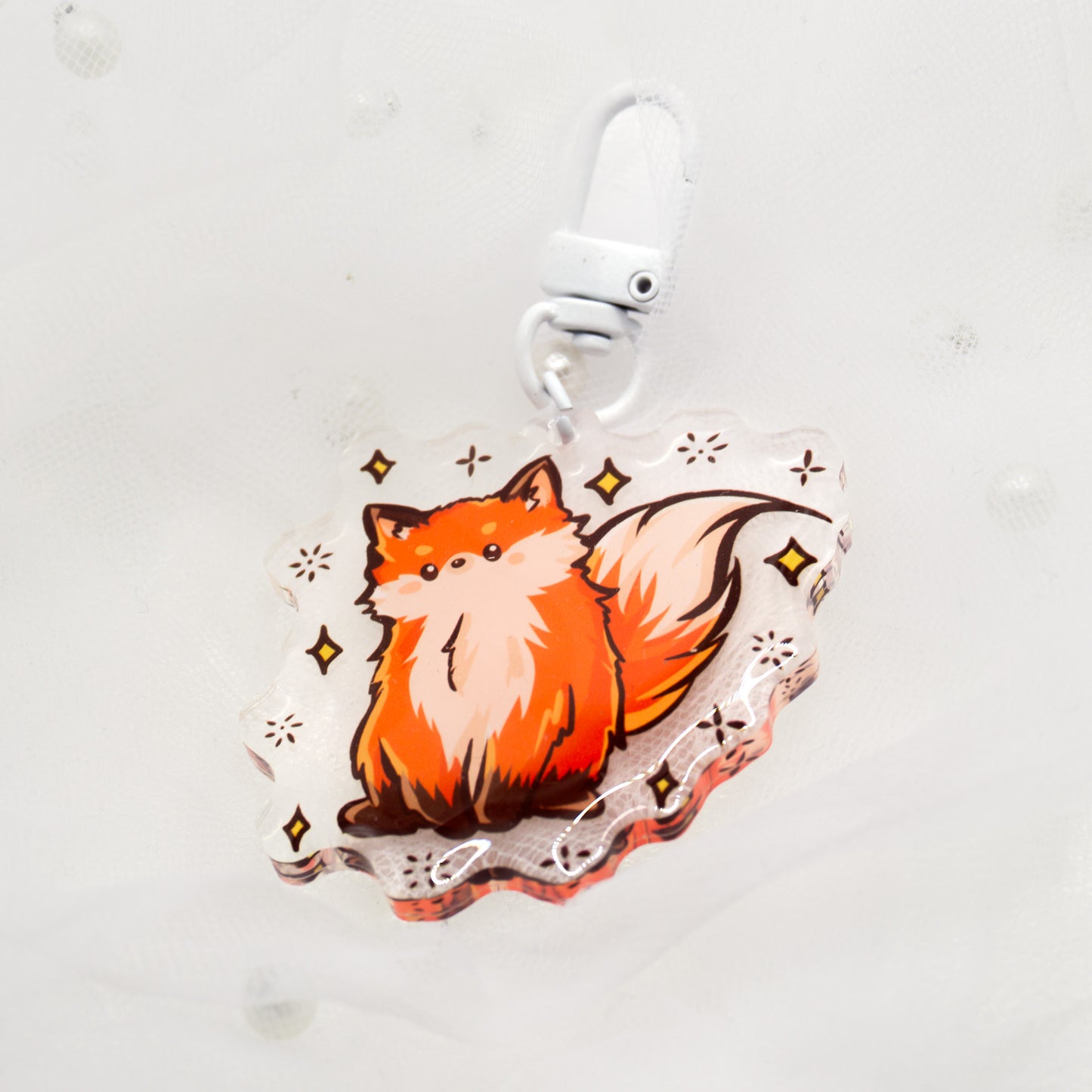 Kawaii fox keychain