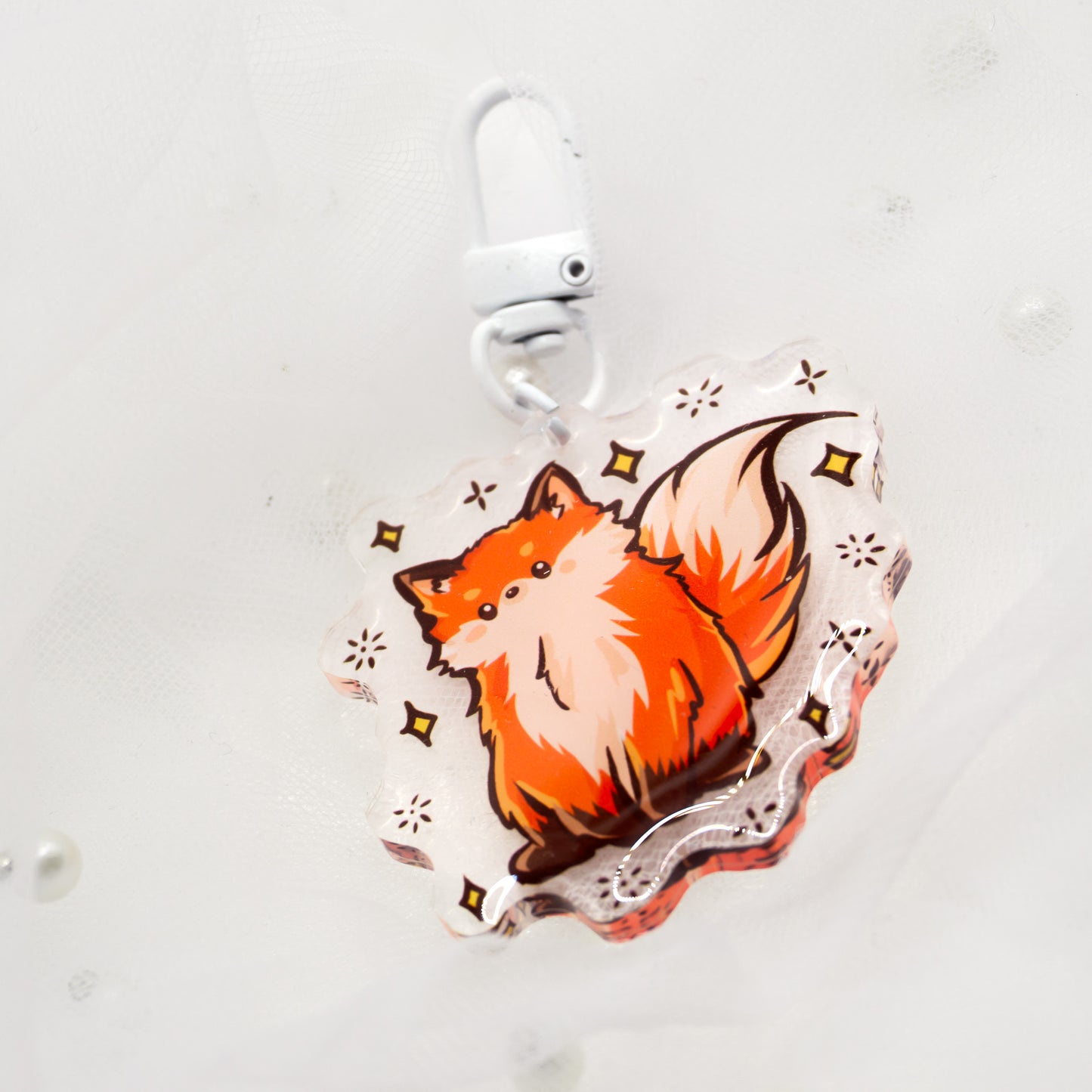 Kawaii fox keychain