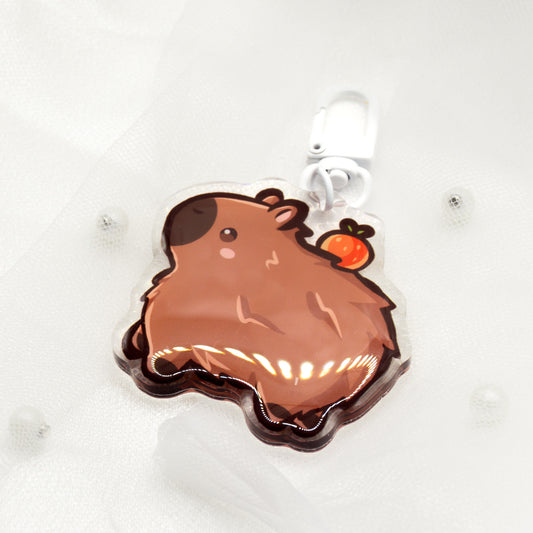 Kawaii capybara keychain