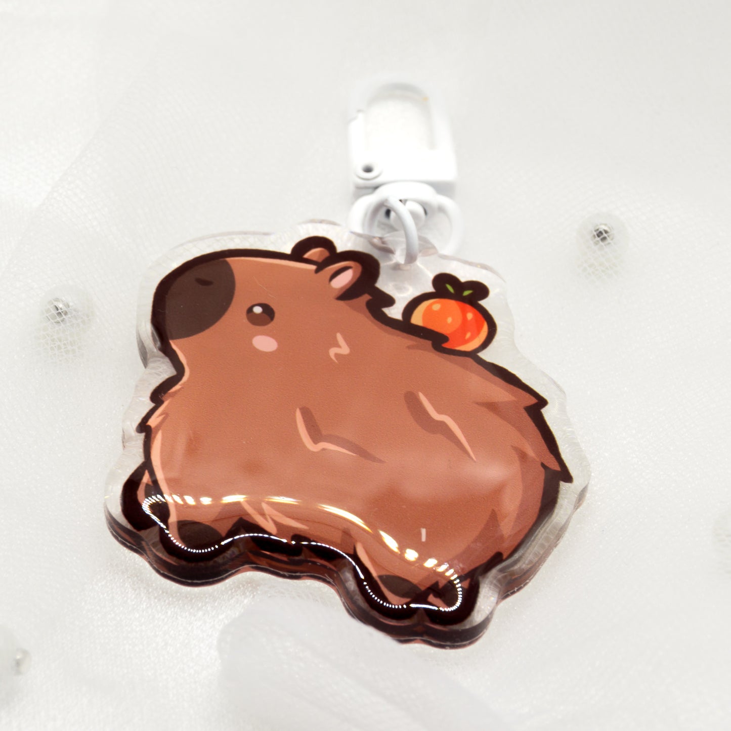 Kawaii capybara keychain