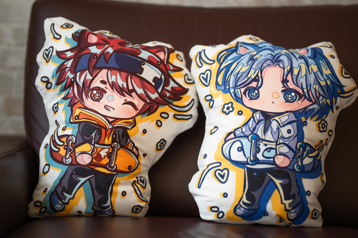 Fluffy Reki &amp; Langa pillow