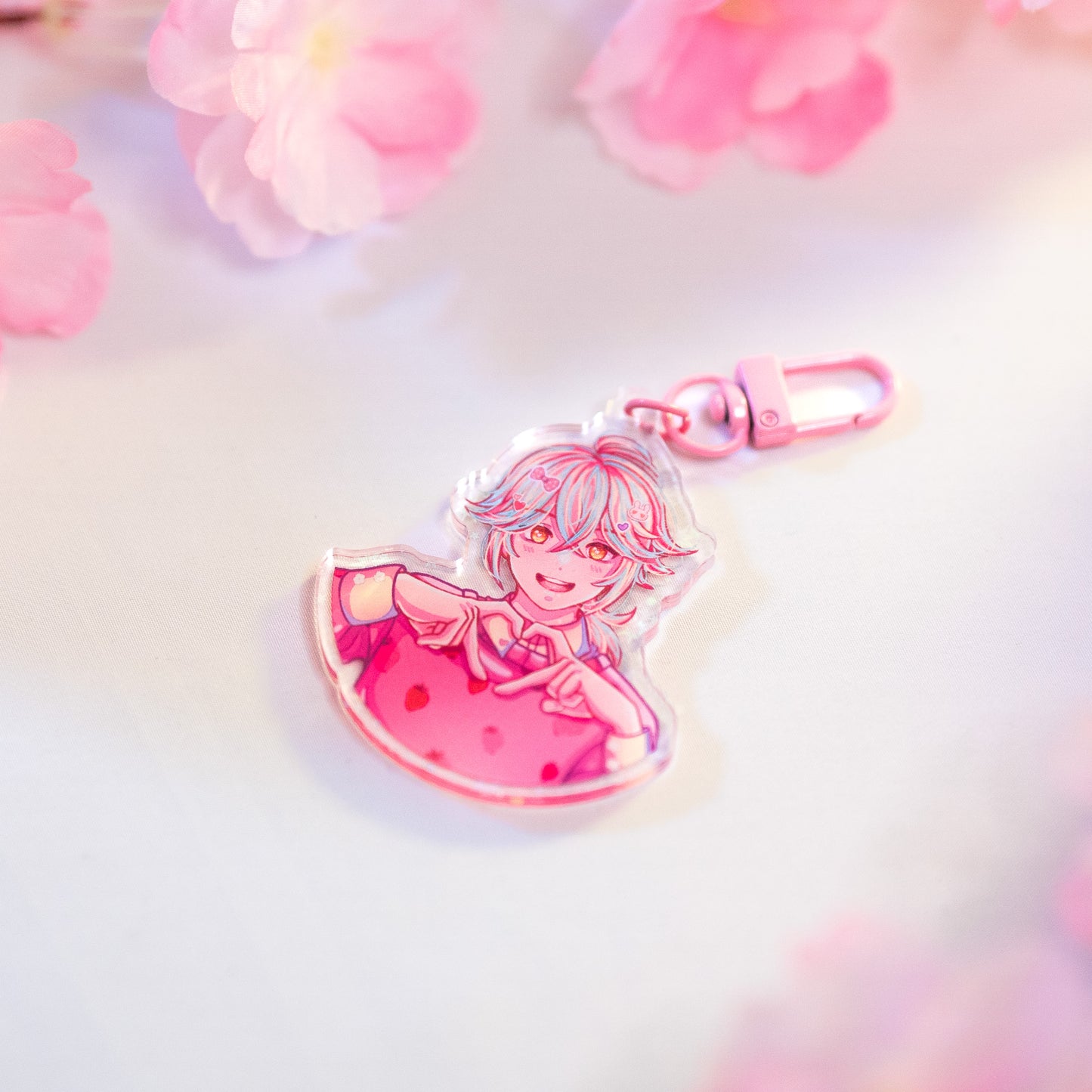 [PRE-ORDER] Genshin Impact Star-Holo Strawberry Kazuha Charm