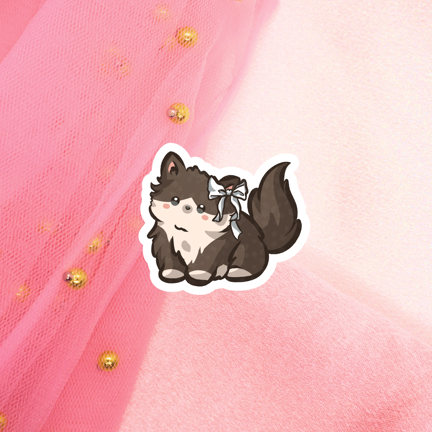 Coquette Kitties Glitter Sticker Umschlag