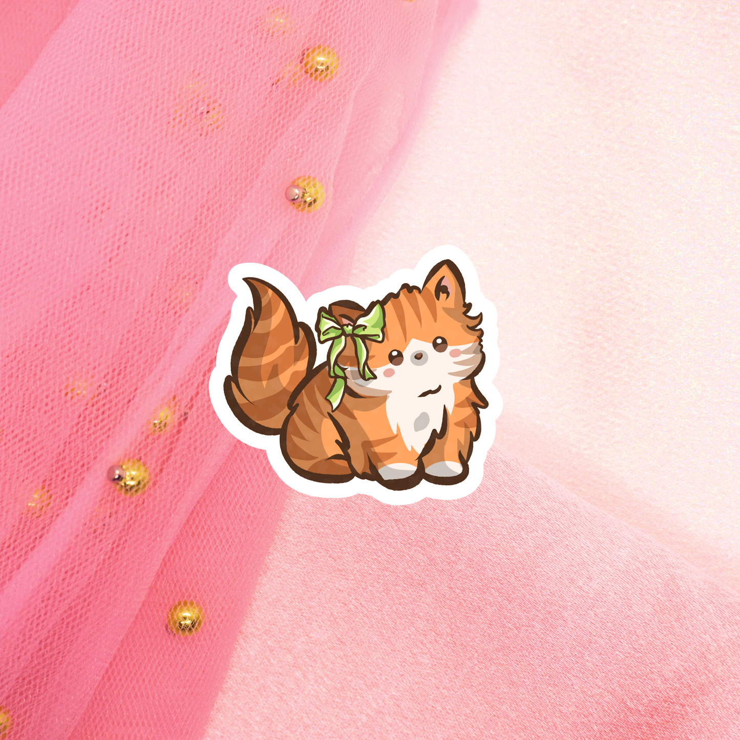 Coquette Kitties Glitter Sticker Umschlag