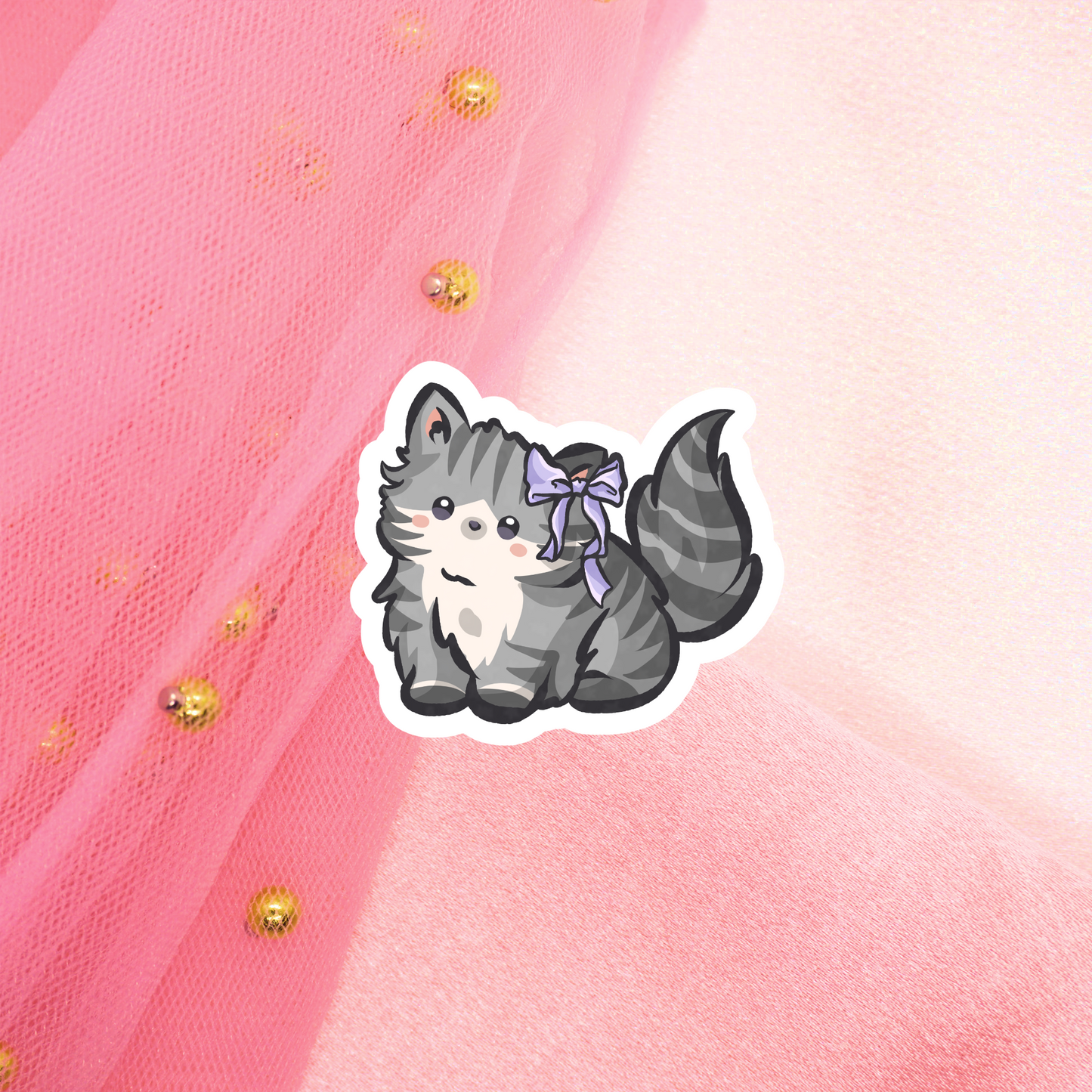 Coquette Kitties Glitter Sticker Umschlag