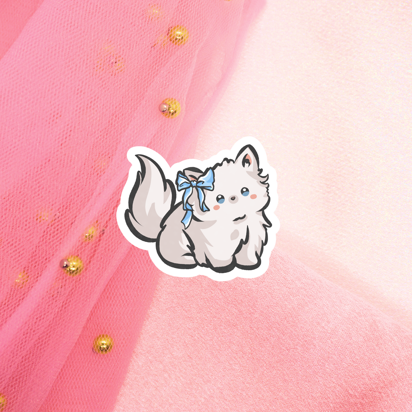 Coquette Kitties Glitter Sticker Umschlag