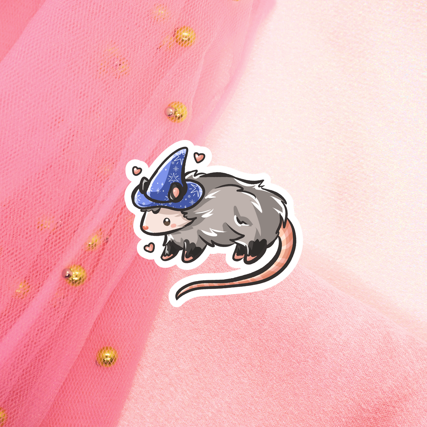 Cute Animal Sticker Magier Zauberer Oppossum Beutelratte