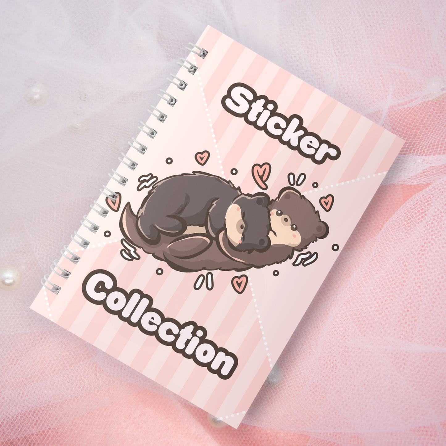 Reusable sticker book incl. 2 random stickers | A5 | 32 pages | Reusable sticker book | Kawaii bunny rabbit motif