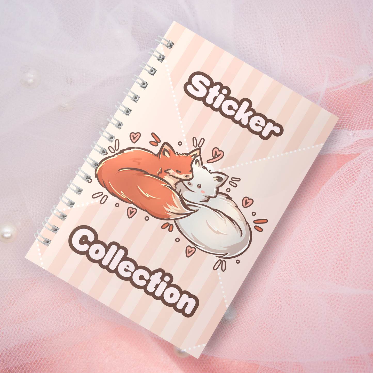 Reusable sticker book incl. 2 random stickers | A5 | 32 pages | Reusable sticker book | Kawaii bunny rabbit motif