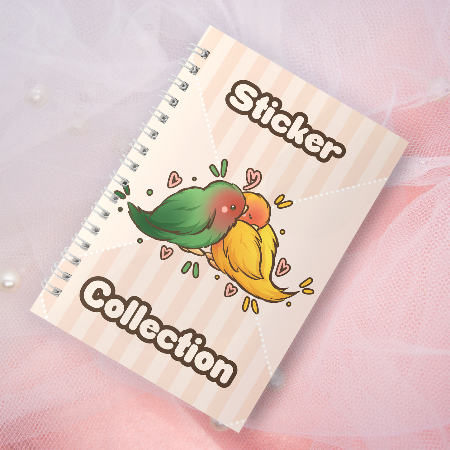 Reusable sticker book incl. 2 random stickers | A5 | 32 pages | Reusable sticker book | Kawaii bunny rabbit motif