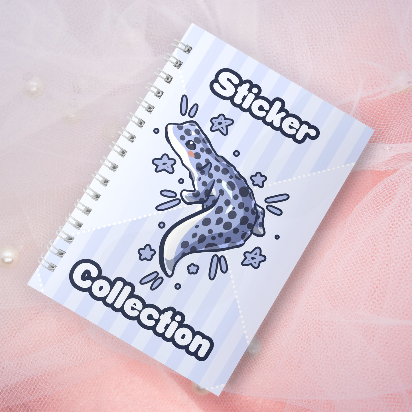 Wiederverwendbares Stickerbuch inkl. 2 zufällige Sticker | A5 | 32 Seiten | Reuseable Stickerbook | Gekko