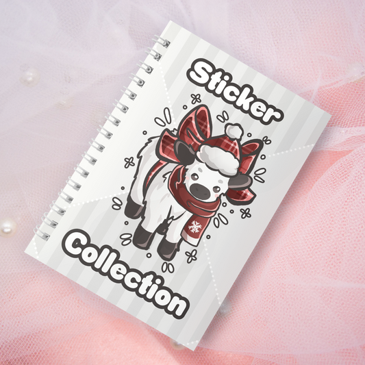 Wiederverwendbares Stickerbuch inkl. 2 zufällige Sticker | A5 | 32 Seiten | Reuseable Stickerbook | Holiday Cow Kuh