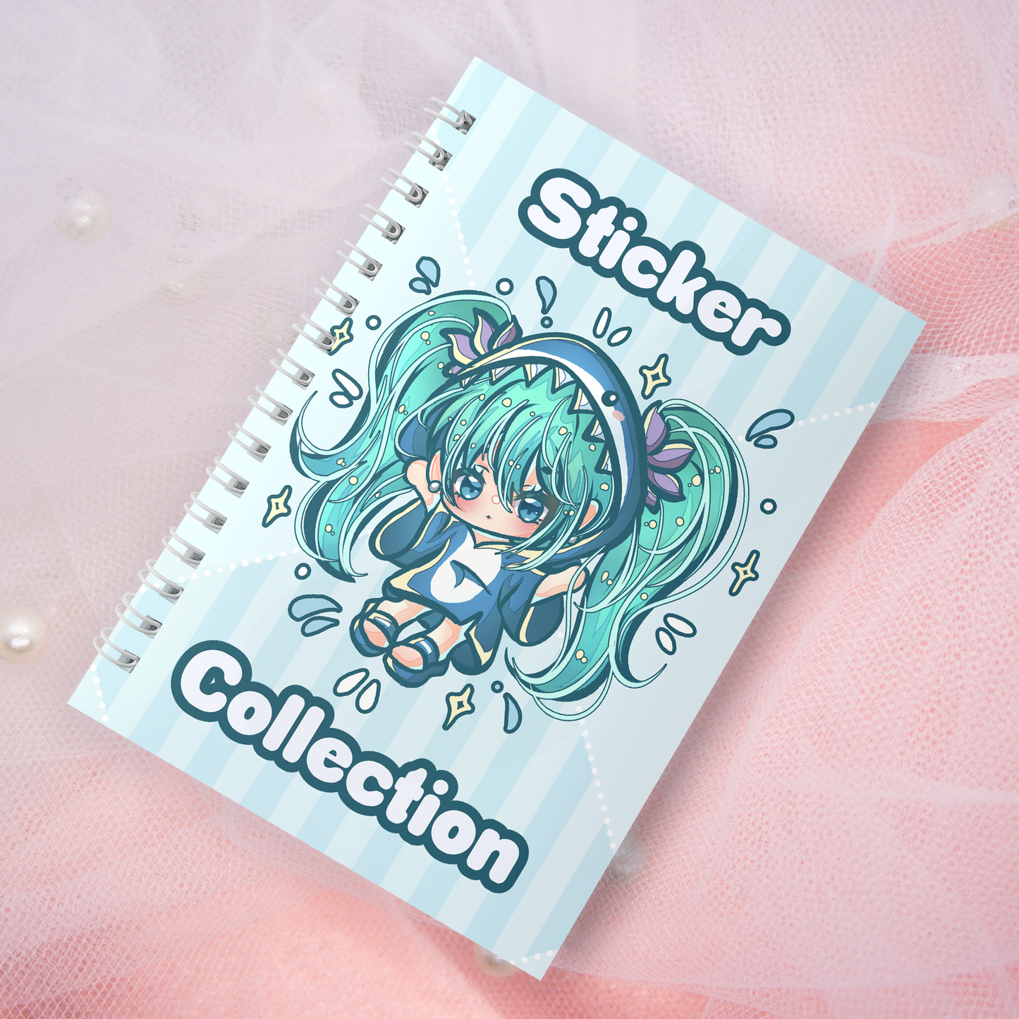 Wiederverwendbares Stickerbuch inkl. 2 zufällige Sticker | A5 | 32 Seiten | Reuseable Manga Anime